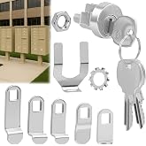 10 Pack L-1172C Mailbox Lock Replacement Includes 3 Keys Per Lock&amp; 5 Locking Plates &ndash; C9100 National Standard Key Lock for Cluster Boxes,90&deg; Clockwise Rotation