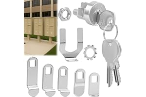 MINDOUB 10 Pack L-1172C Mailbox Lock Replacement Includes 3 Keys Per Lock – C9100 National Standard Key Lock for CBU/NDCBU Cluster Boxes, CompX Compatible, Clockwise Rotation