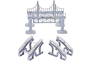 QUOXO Assembly Slope and Bridge Tracks Accessories Replacement ONLY, Fun Addition DIY Tracks Pieces for Education Tracks Playset(Bridge)