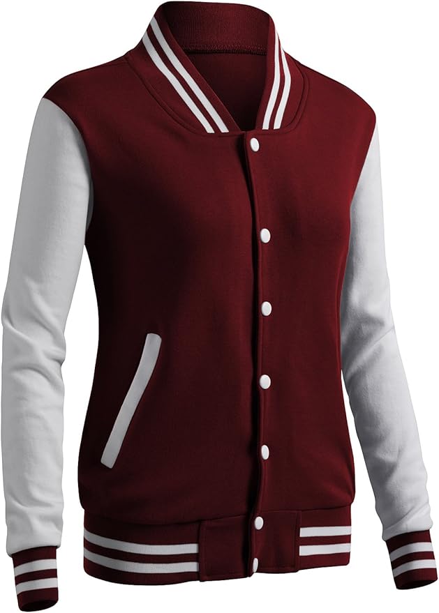 CLOVERY Damen Casual Jacke Baseball Button Jacke Amazon.de Bekleidung