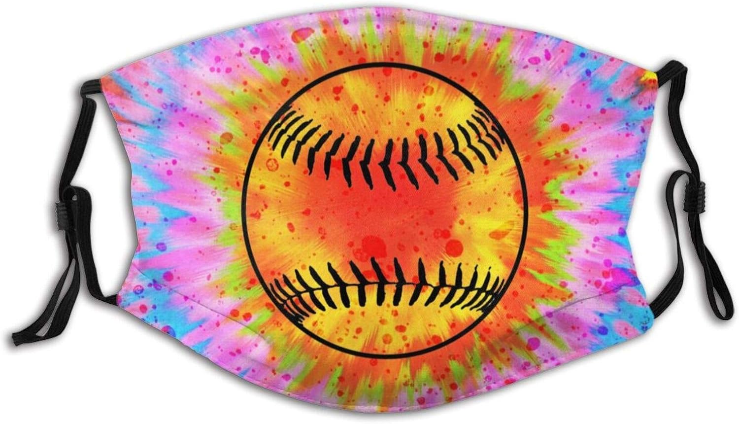 Softball PrintMask, Breathable Reusable Bandana with 2 Filter Sports