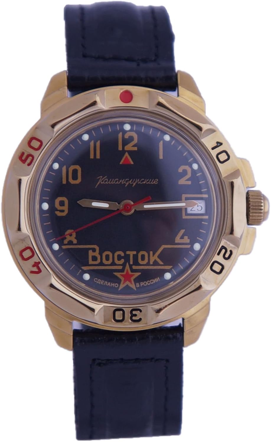 Vostok Komandirskie Military Russian Commander Watch Golden