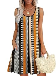 WEESO Summer Dresses for Women 2025 Loose V Neck
