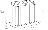 Keter Store-It-Out Darwin 1150L Outdoor Storage Box Brown Evotech Wood-Effect view 7
