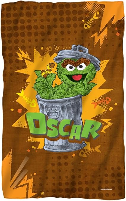 Sesame Street Oscar The Grouch Fleece Throw Blanket 36 X58 Amazon De Kuche Haushalt