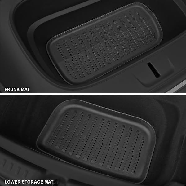 GALVAGNITE FLOOR MATS FOR 2026 2025 TESLA MODEL Y JUNIPER, FULL COVERAGE ALL WEATHER FLOOR MAT CARGO LINER TRUNK MAT FRUNK BACKREST MATS ACCESSORIES (NOT FIT STANDARD)