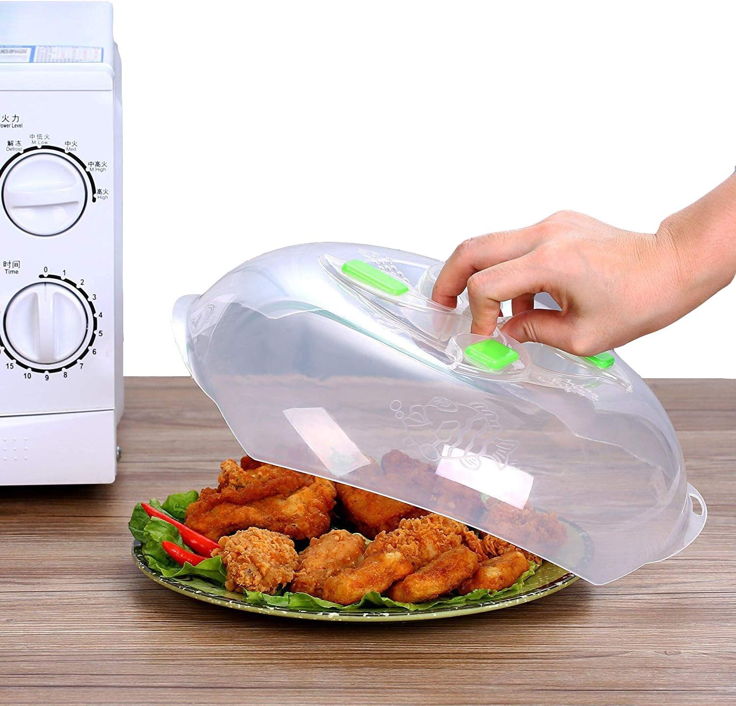 Adracwaro Microwave Cover Prevent Splatter, Microwave Food