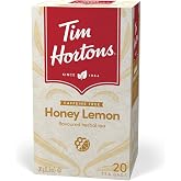 Tim Hortons Honey Lemon Herbal Tea, 20 Tea Bags, 36g (1.3oz), Import from Canada