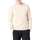Amazon Essentials Men's Long-Sleeve Crewneck Sweater, 100% Cotton, Big & Tall Options Available