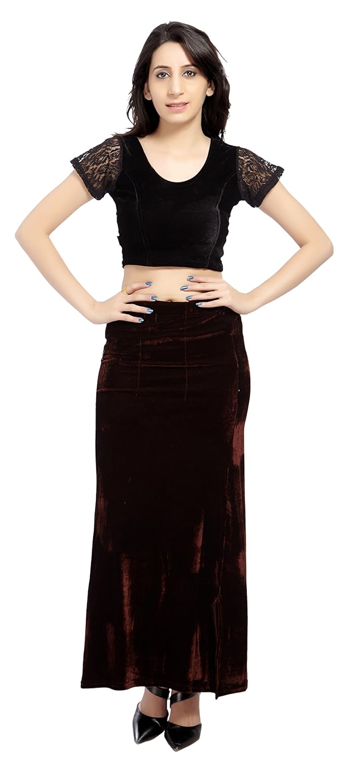 carrel women velvet fabric u neck netted half sleeves plain blouse