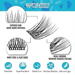 WONSIS Lash Clusters, DIY Eyelash Extension, 120