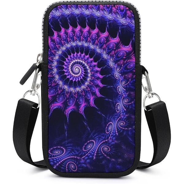 Charming Red Seahorse Women's Crossbody Bag - Zipper Pockets, Detachable Strap, 6.8" Phone Fit - View #9