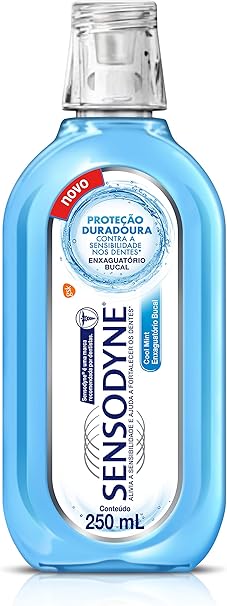 Enxaguatório Sem Álcool Coolmint para Dentes Sensíveis, Sensodyne, 250ml