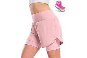 Nepest Womens Cycling Shorts Padded Mountain Bike Road Biking Padding Cycle Biker Bicycle Shorts with Zipper Pockets