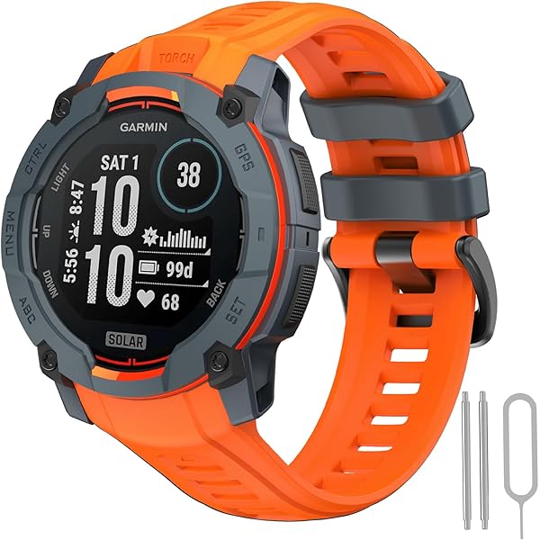 Replacement Strap Soft Silicone Watch Band For Garmin Forerunner 25