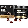 Organic Shilajit Gummies, Pure Himalayan Shilajit Gummies for Men Supplement, Gold Shilajit Gummies for Women，Natural 85+ Trace Minerals, Ashwagandha, Black Seed Oil Extract, 90 Gummies