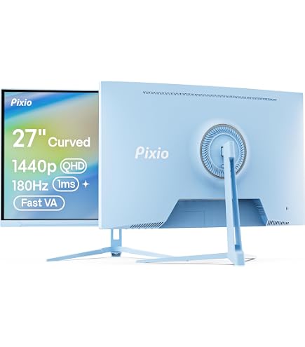 Amazon.com: Pixio PX278 Wave Blue 27 inch 180Hz Refresh Rate Quad