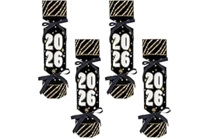 Big Dot of Happiness Hello New Year - No Snap 2026 NYE Party Table Favors - DIY Cracker Boxes - Set of 12