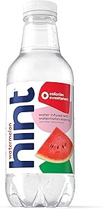 Hint Water Watermelon Single Bottle, One 16 Ounce Bottle, Pure Water Infused with Watermelon, Zero Sugar, Zero Calories, Zero