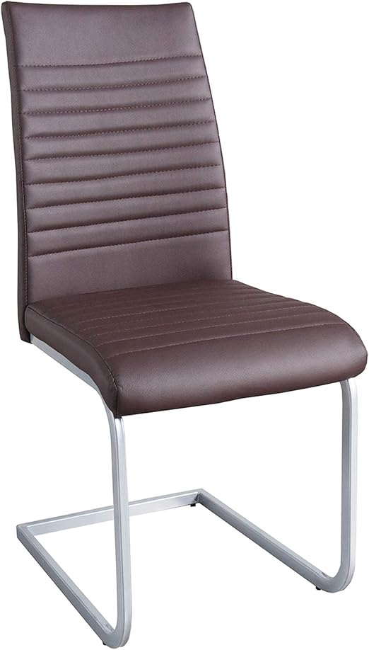 Invicta Interior Moderner Freischwinger Stuhl Apartment Braun Verchromt Sitzkomfort Stuhl Stuhle Esszimmer Kuche Amazon De Kuche Haushalt