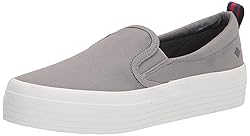 Sperry womens Crest Sneaker, Grey, 9.5 US