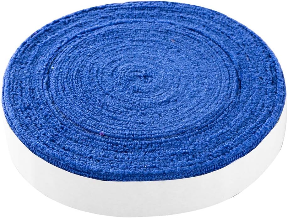 Owlike Big Reel Cotton Towel Badminton Tennis Racquet Racket Grip roll overgrip Sweatband Tape Wraps(Blue)