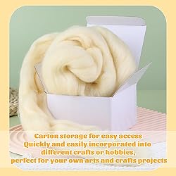 3.53oz Wool Roving Yarn, Wool Felting