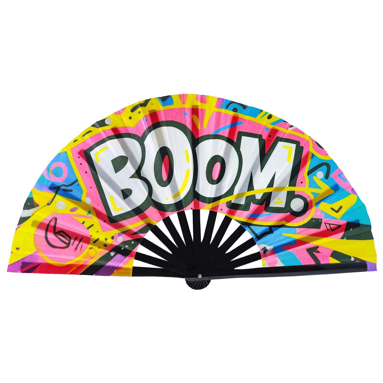 Photo 1 of 13Inch Boots On The Ground Rave Fan, Large Folding Hand Clack Fan for Popping Line Dancing, Cowboy Carter Bang Fans, Bamboo Clacking Fans for Rodeo Chitlin Circuit Large Concert,Party, Festival