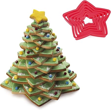 Biscotti Albero Di Natale 3d.Iindes Set Di 6 Formine Per Biscotti 3d A Forma Di Albero Di Natale Decorazioni Natalizie A Forma Di Ciambella Colore Casuale Amazon It Casa E Cucina