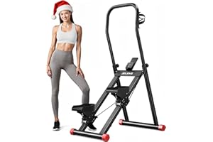 JELENS Stair Stepper for Home Gym Exercise, Compact Folding Cardio Stair Climber for Full-Body Workout, Vertical Climber Machine, Extended Step Range