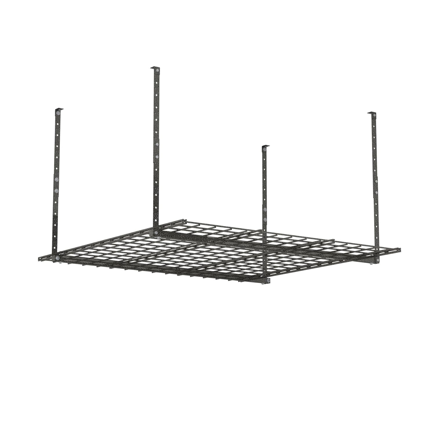 HyLoft 00625 45-Inch by 45-Inch Overhead Storage System, Ceiling Mount Garage Organization Rack, Hammertone