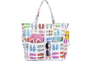 Bluboon Waterproof Beach Tote Pool Bags for Women Ladies Extra Large Carry On Bag With Wet Compartment for Weekender Travel