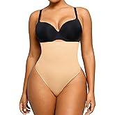 SHAPELLX Shapewear Tummy Control Seamless High Waisted Body Shaper Waist Slimming Thong Underwear Girdle Tummy Slimmer
