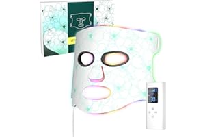 AIR TUBE Red Light Therapy for face, 7 Colors LED Face Mask Light Therapy, Blue Light Therapy for Acne, Infrared Light 850nm Led Mask Skincare Tool