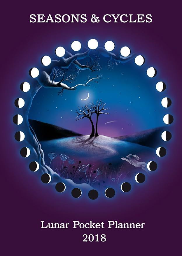 Moon Calendar LUNAR POCKET PLANNER 2018 Amazon.co.uk Office Products