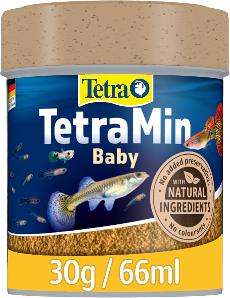 Tetra TetraMin Baby Tropical Fish Food 30g Micro Flakes for Fry