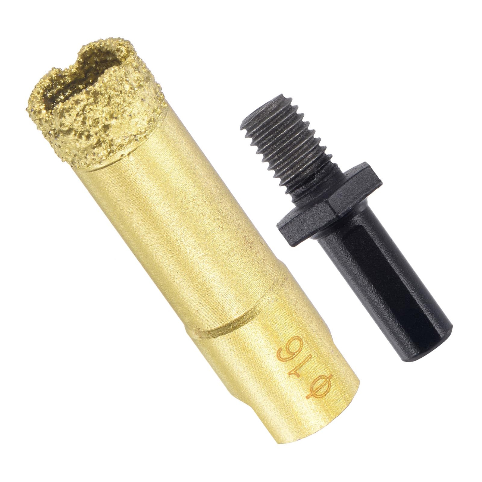 CoCud Diamond Drill Bits Set, 16mm Cutting Diameter, Brazed Diamond Core Drill Bits with M10 Arbor Adapter - (Applications: for Tile Ceramic Marble Stone Glass) — image 1