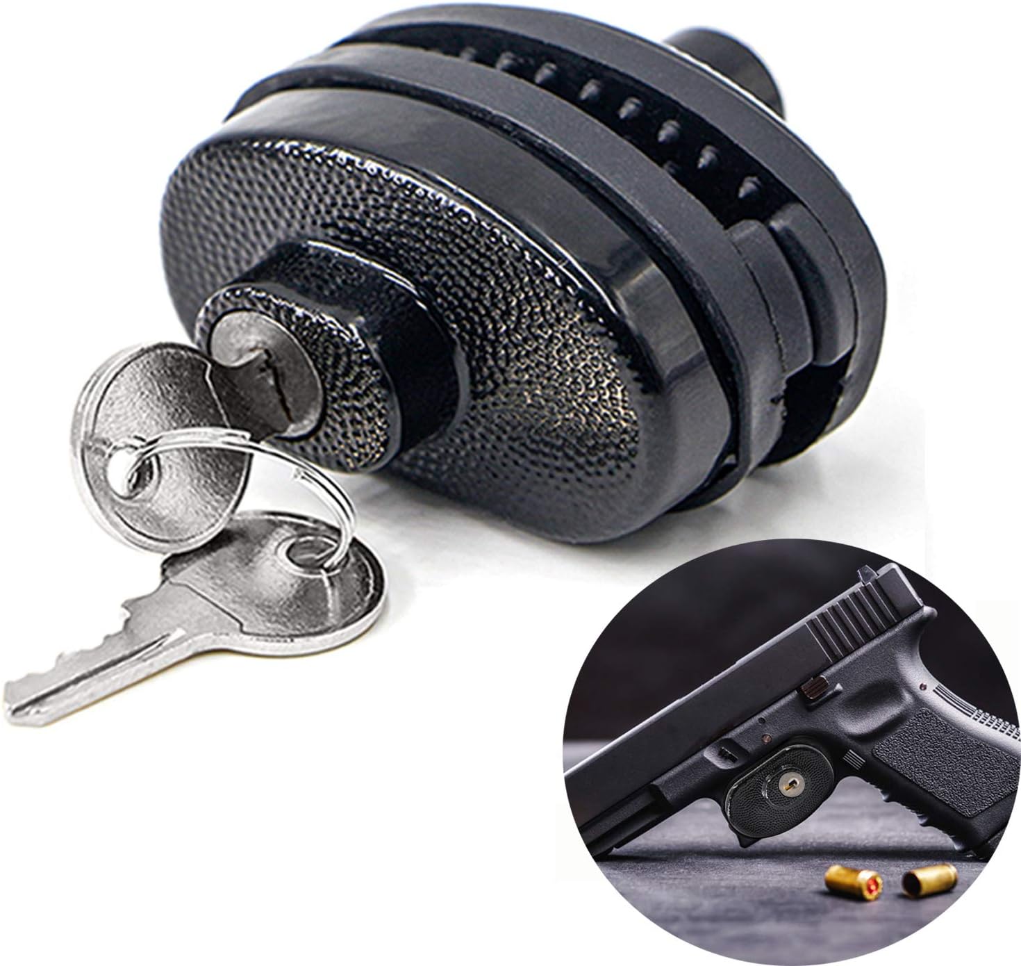 DaLingLam Trigger Lock Keyed Alike Gun Lock 1 Pack Fits Pistols Hand Gun Rifles Bb