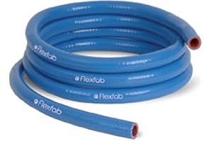 FlexFab - 1" ID x 1 ft (Sold Per Foot) 5526 Blue Silicone Heater Hose 25mm 350F Radiator Coolant P/N 5526-100