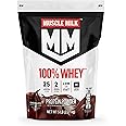 Muscle Milk 100% Whey Protein Powder, Chocolate, 5 Pound, 66 Servings, 25g Protein, 2g Sugar, Low in Fat, NSF Certified for Sport, Energizing Snack, Workout Recovery, Packaging May Vary