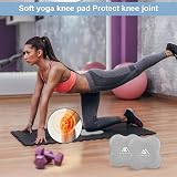 Flintronic Yoga Knee Pad with Black Resistance Band Grey 2 pcs view 6