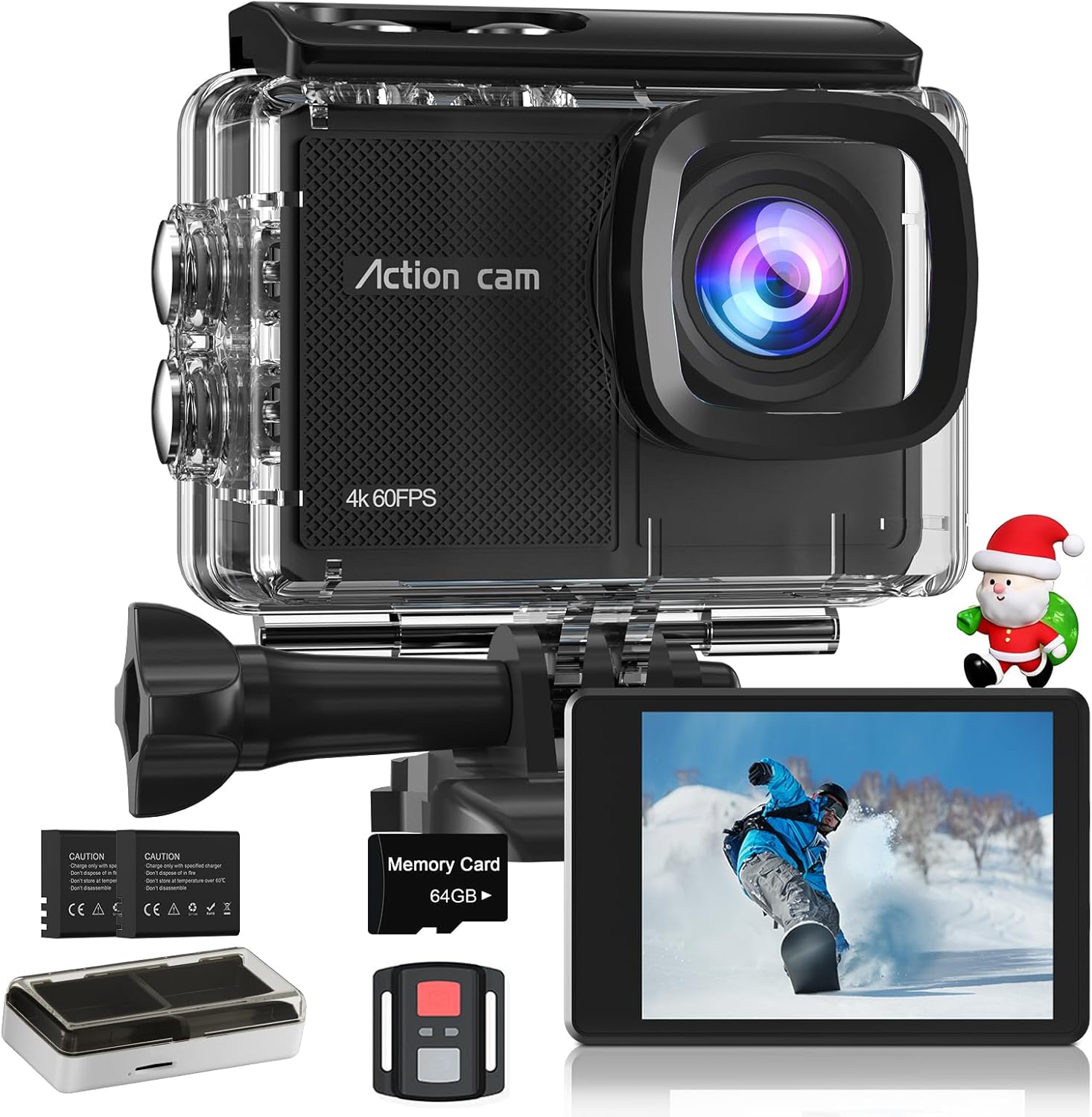 4K 60FPS Action Camera Kit