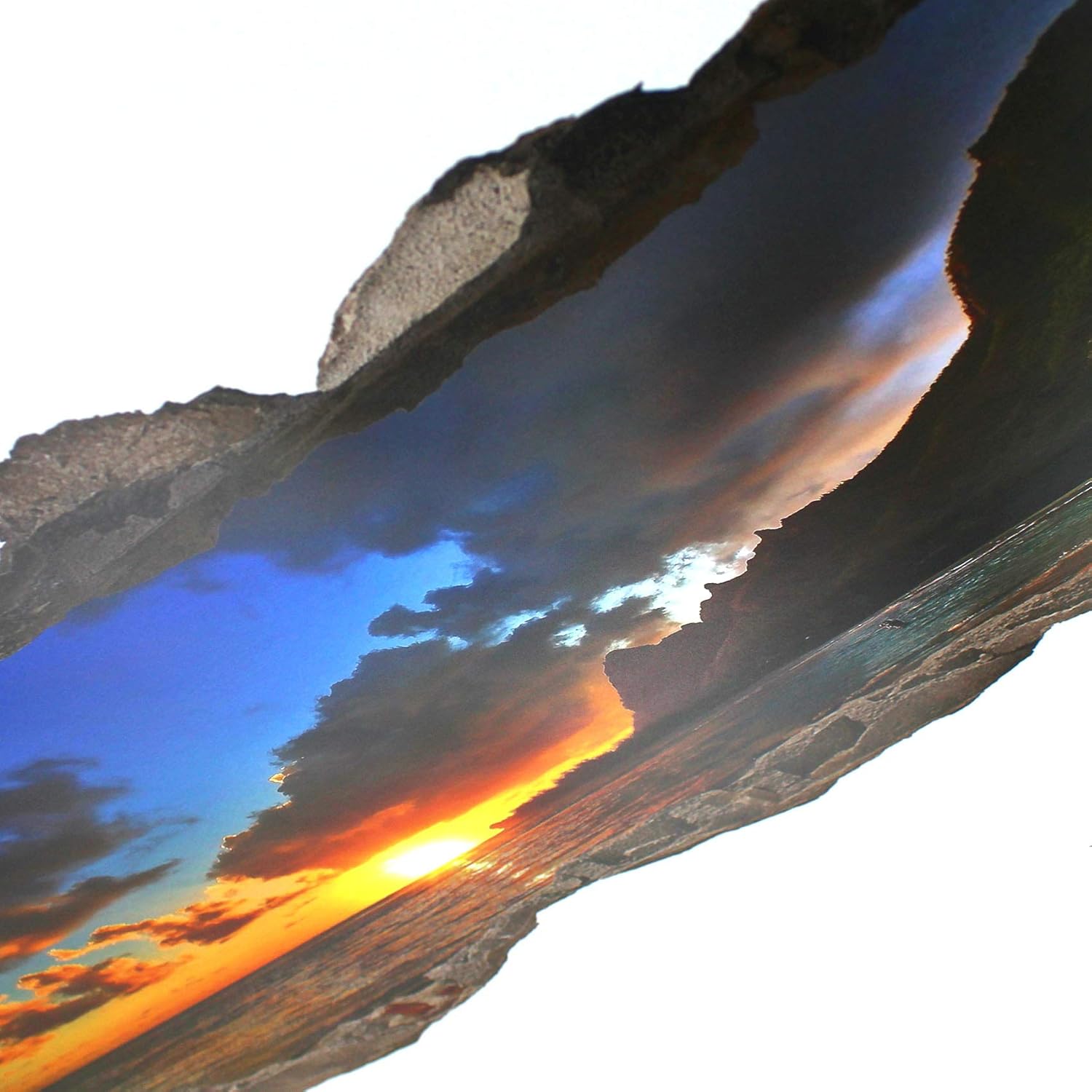 Car Bedroom Living Room Wall Sticker Decal Hole in the Wall, Wl23 Sunset - Image 4