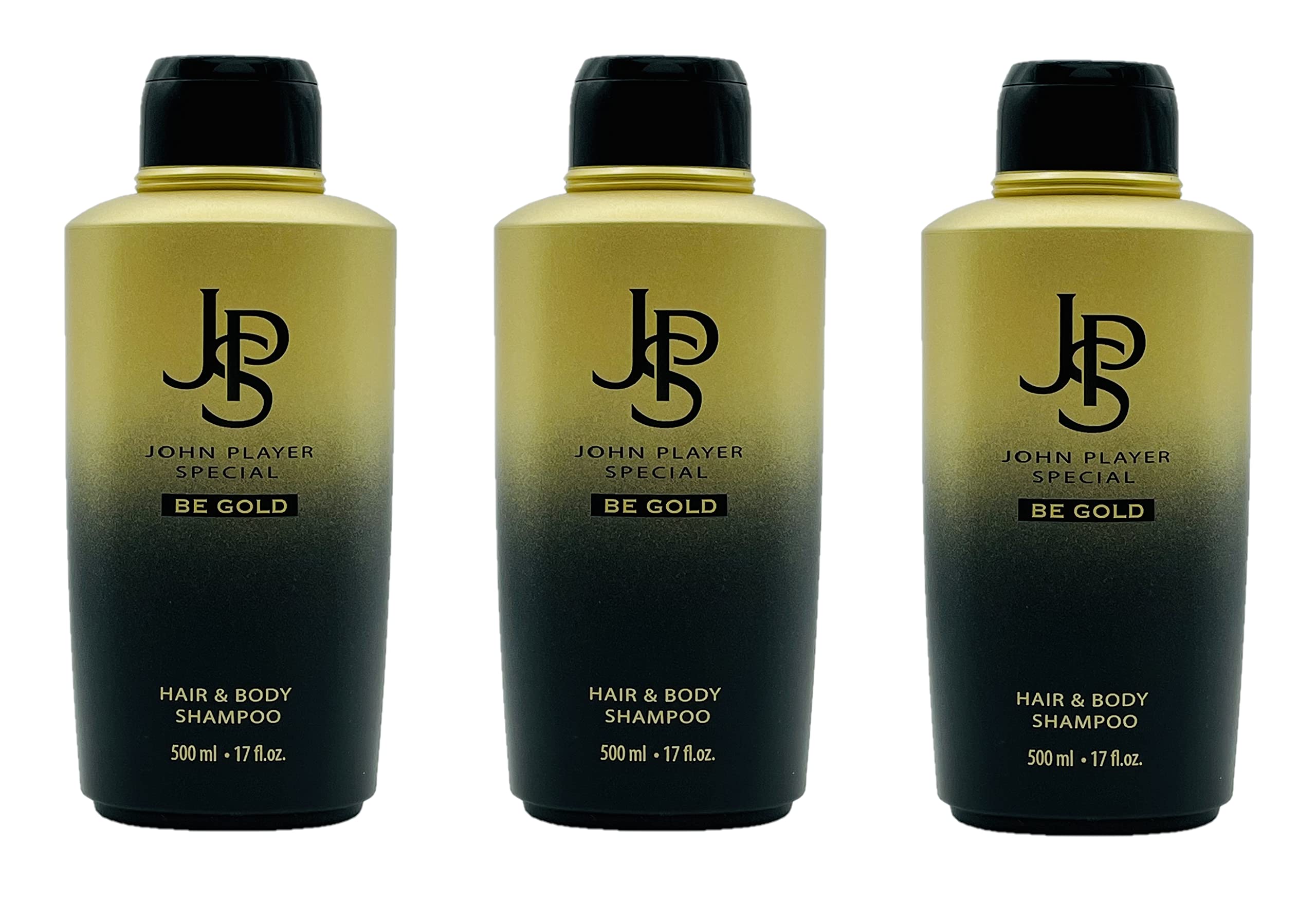 John Player Special Gold Hair & Body Shampoo 3 x 500 ml