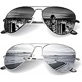 KALIYADI Classic Aviator Sunglasses for Men Women Driving Sun glasses Polarized Lens UV Blocking