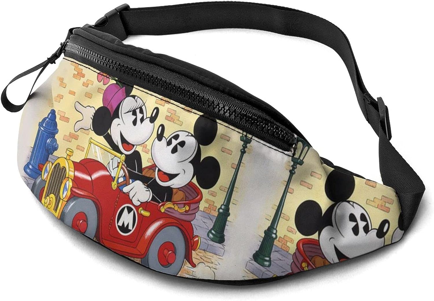 Mickey Mouse Minnie - Bolsillos para hombre y mujer para deportes al aire libre, fitness, correr, bicicletas, cinturón elástico ajustable, gran capacidad