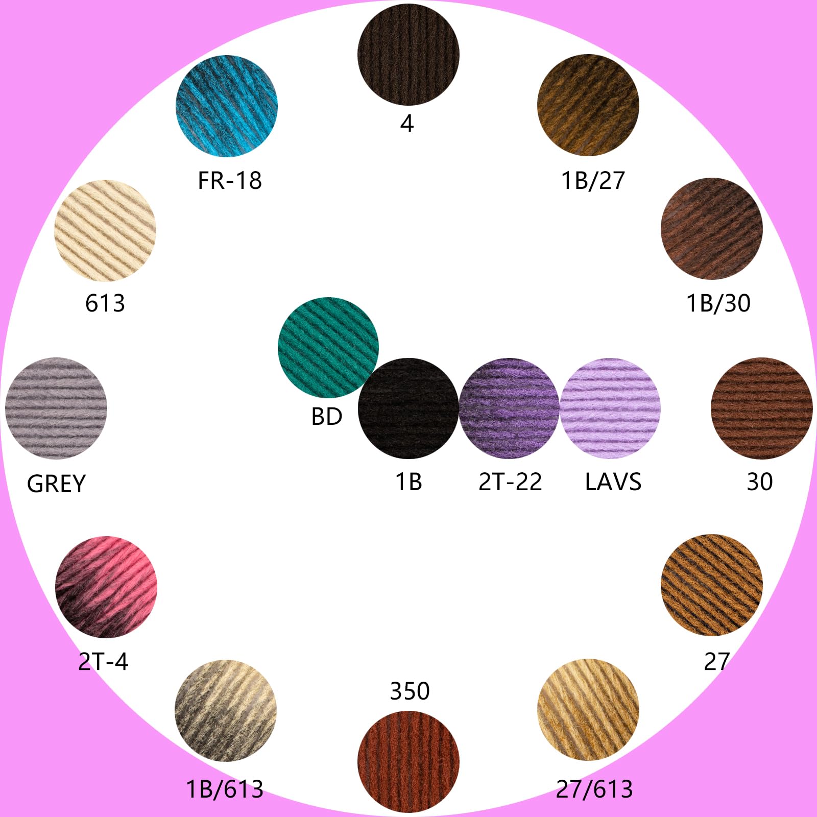 36 Inch 20 Strands Dreadlock Extensions Reggae