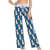 XUWU Women Pajama Pants Sleepwear Comfy Casual Palazzo Lounge Pants Wide Leg