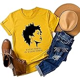 Black History Shirts Black Graphic tees for Men and Women, Magic Fashion Afro American Natural Hair Vintage Melanin T-Shirts
