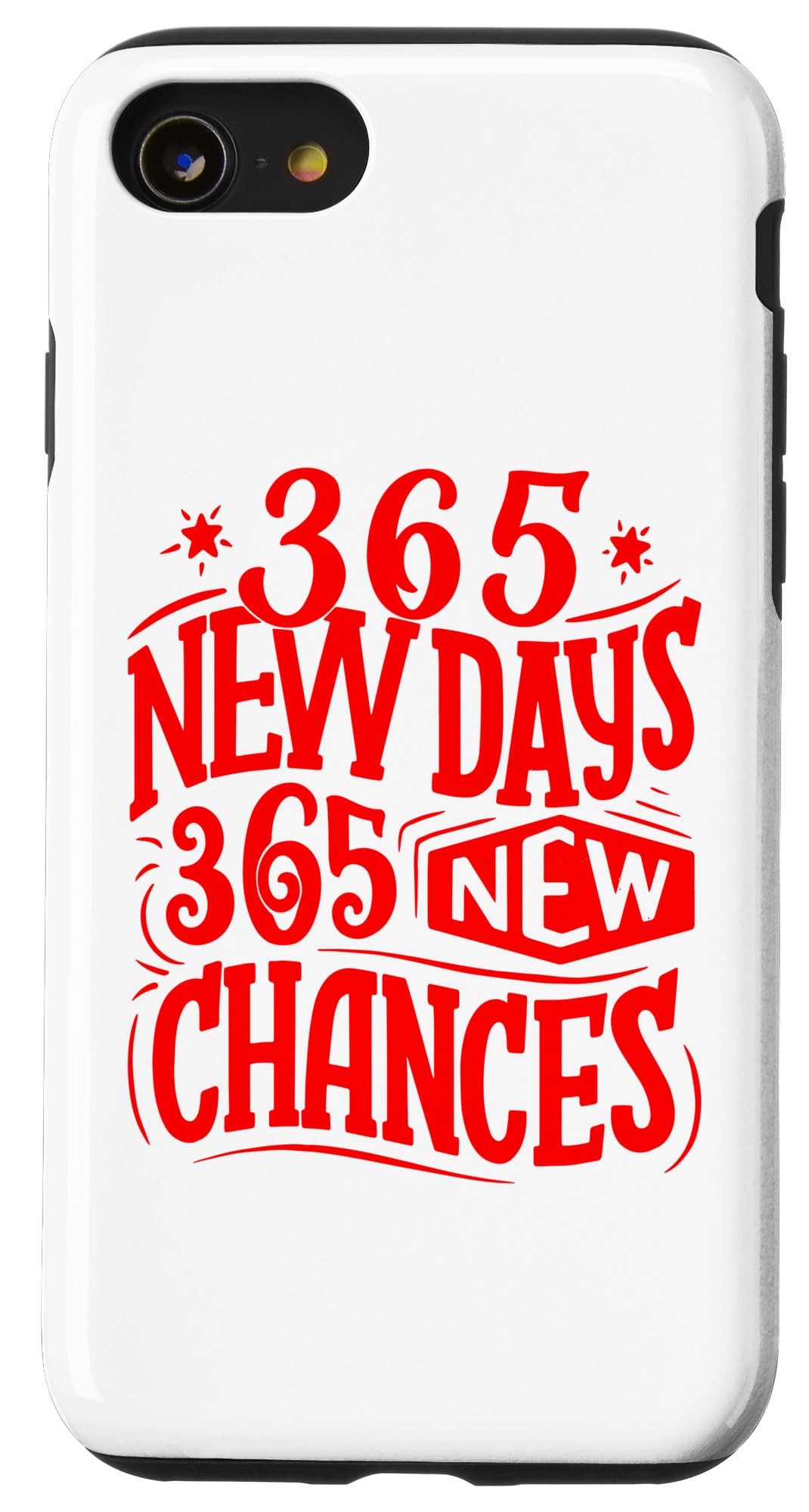 iPhone SE (2020) / 7 / 8 365 New Days 365 New Chances Inspirational Message Case